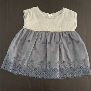 Baby gap pull-down top